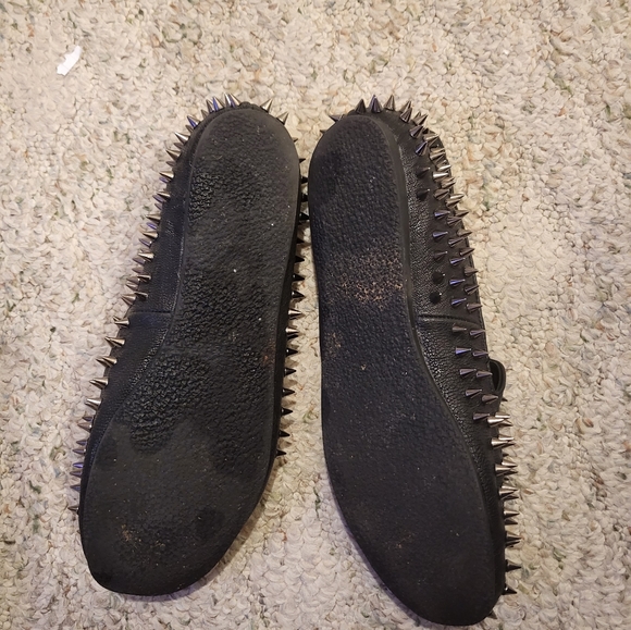 UNIF Shoes Unif Womens Hellraiser Spiked Leather Loafers Poshmark